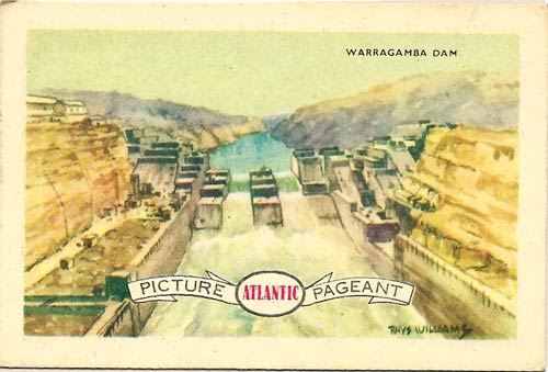 Warragamba Dam Atlantic collector card