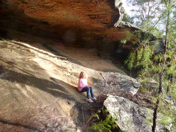 Eloise at  the cave